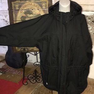 Black water resistant Eddie Bauer coat